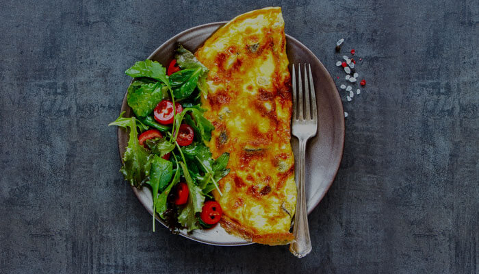 Ispanaklı Mantarlı Omlet
